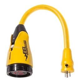 Marinco P15-30 EEL Pigtail Adapter 125V 30A F 15A M - Boatyard Malaysia