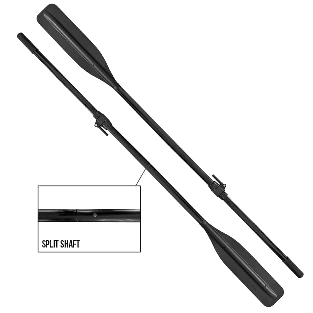 Flat Blade Oars Two Parts boatyardmalaysia
