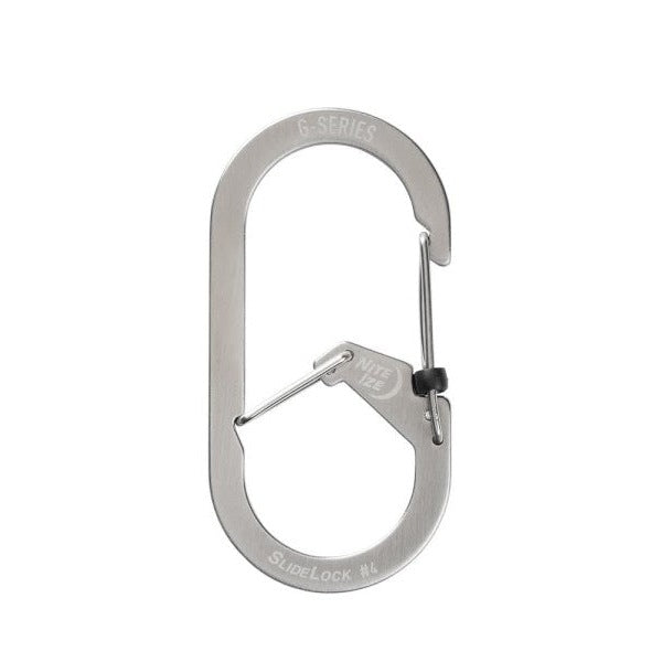 NITE IZE G-SERIES SLIDELOCK #4 DUAL CHAMBER CARABINER STAINLESS GSL4-11-R6 boatyardmalaysia