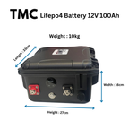 TMC LIFEPO 4 Lithium Ion Battery 100AH 12V - Boatyard Malaysia