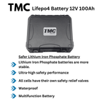 TMC LIFEPO 4 Lithium Ion Battery 100AH 12V - Boatyard Malaysia