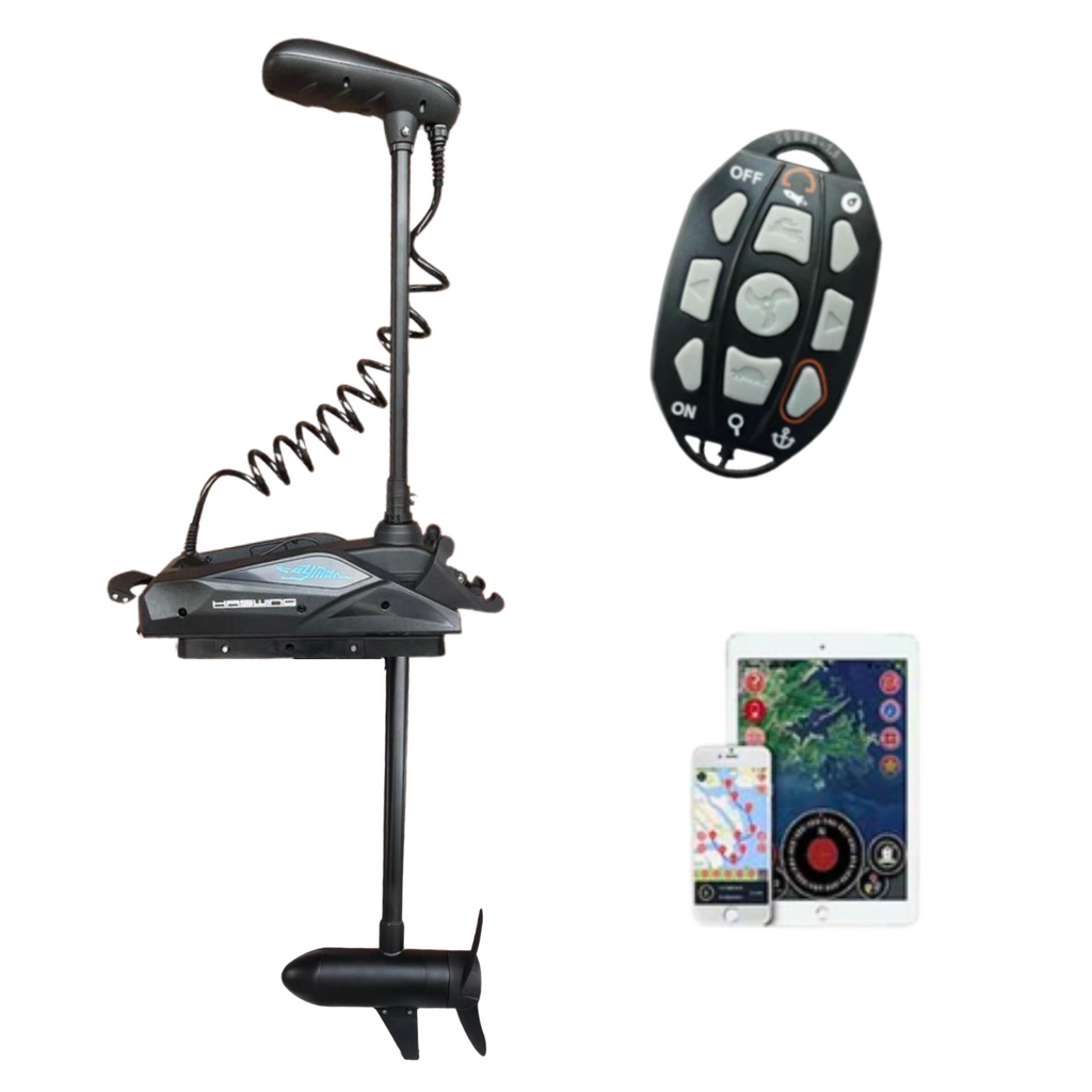 Haswing Cayman B GPS 55LBS with Anchor Mode on Remote - Black New Edition 2026 - Boatyard Malaysia