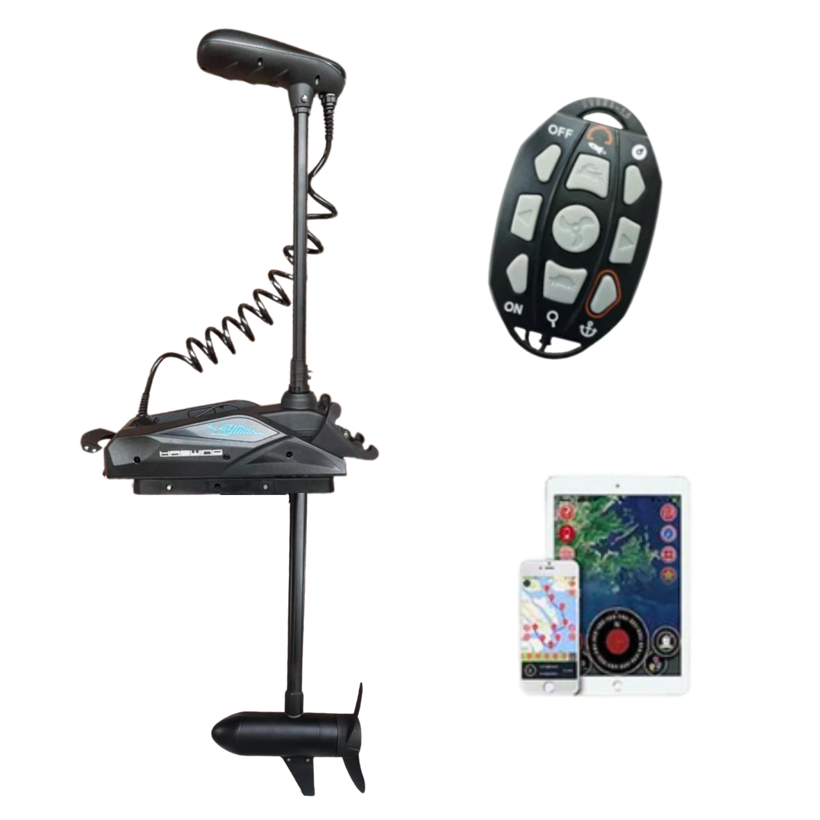 Haswing Cayman B GPS 55LBS with Anchor Mode on Remote - Black New Edition 2026 - Boatyard Malaysia