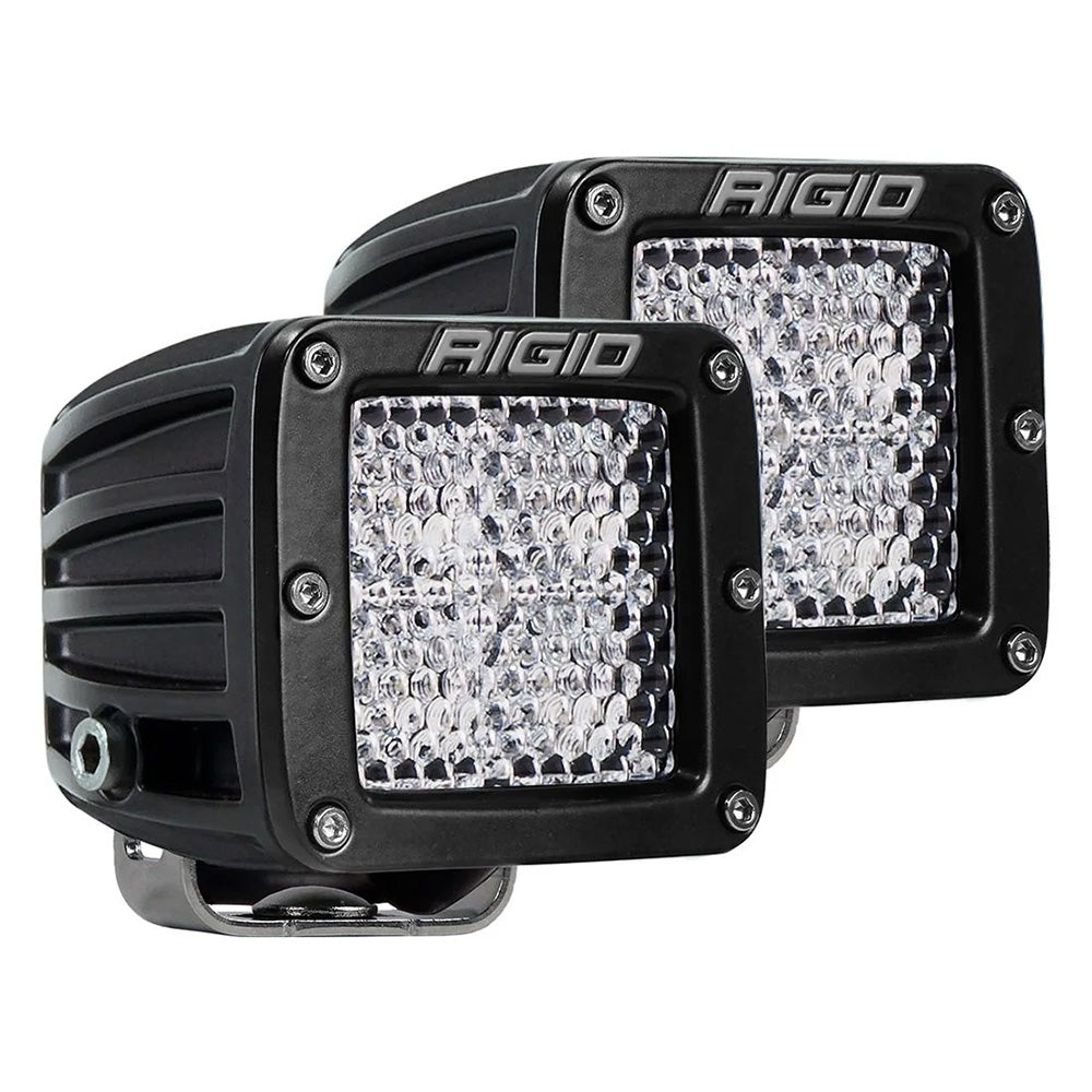 Rigid Industries D-Series PRO Flood Diffused Surface Mount Black Light - Pair - Boatyard Malaysia