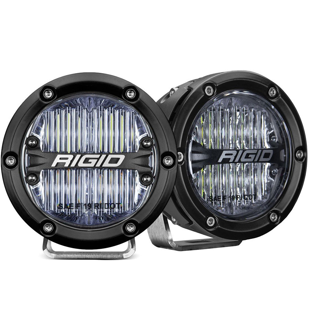 Rigid Industries 360-Series 4" LED SAE Fog Beam - White - Set of 2 - Boatyard Malaysia