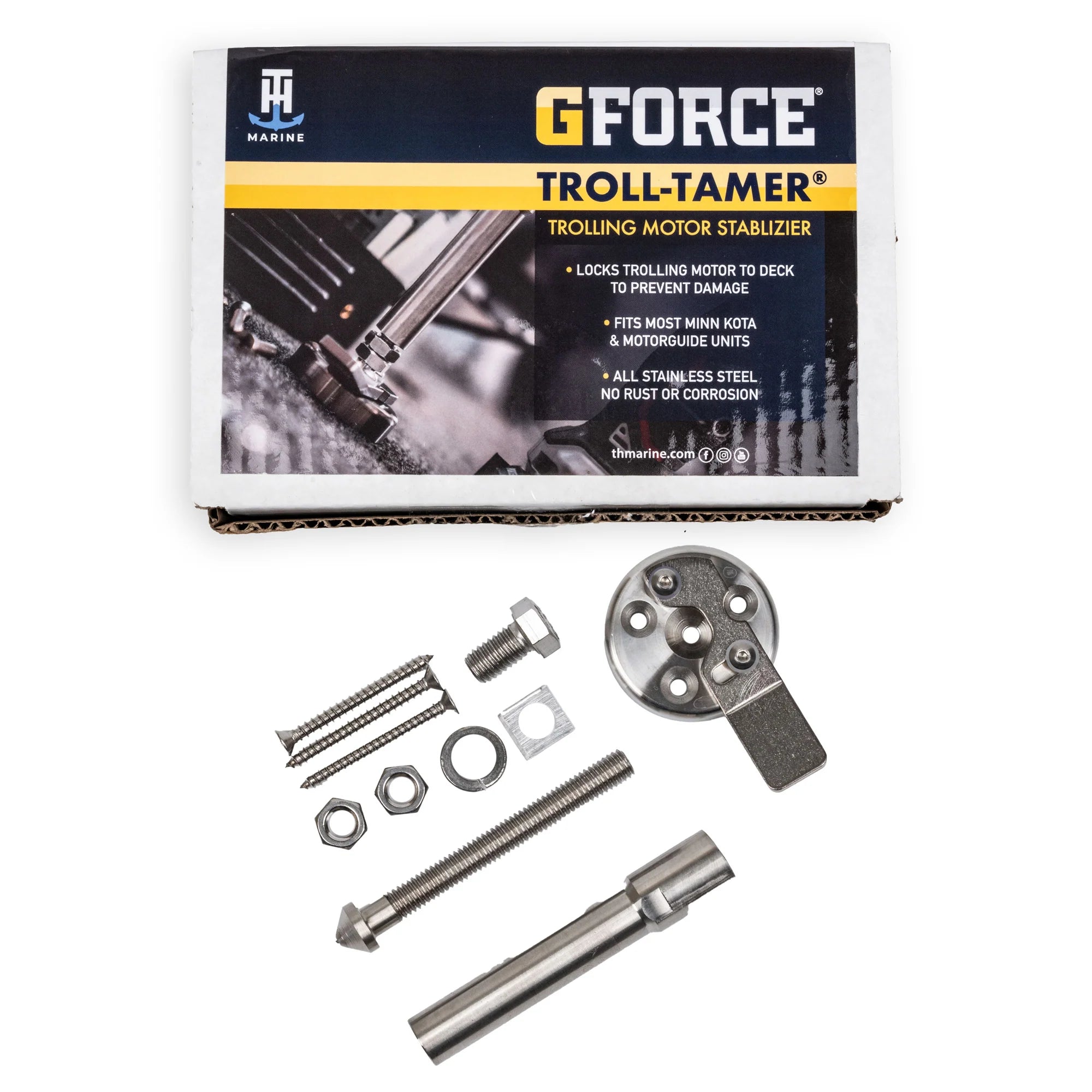 Troll-Tamer™ Trolling Motor Stabilizer Lock boatyardmalaysia