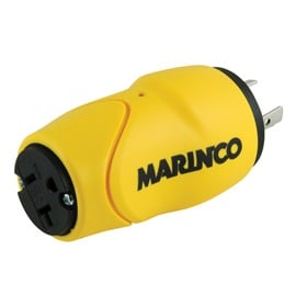 Marinco Straight Adapter 20amp Locking Male Plug To 15amp - Boatyard Malaysia