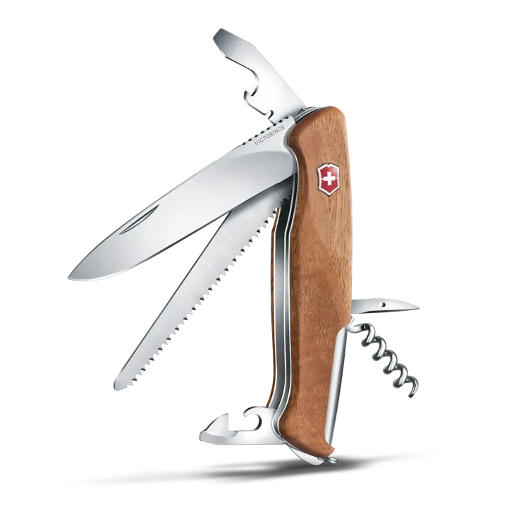 VICTORINOX RANGER WOOD 55 WALNUT 0.9561.63~ boatyardmalaysia