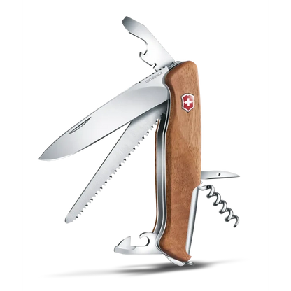 VICTORINOX RANGER WOOD 55 WALNUT 0.9561.63~ boatyardmalaysia