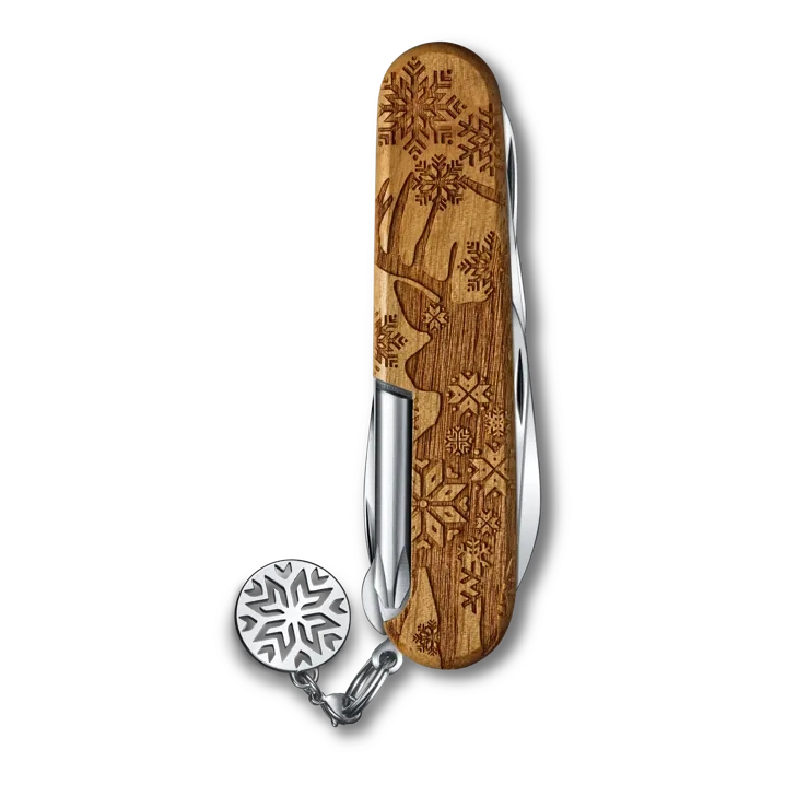 VICTORINOX SUPER TINKER WOOD WINTER MAGIC 2022 1.4701.63E1 boatyardmalaysia