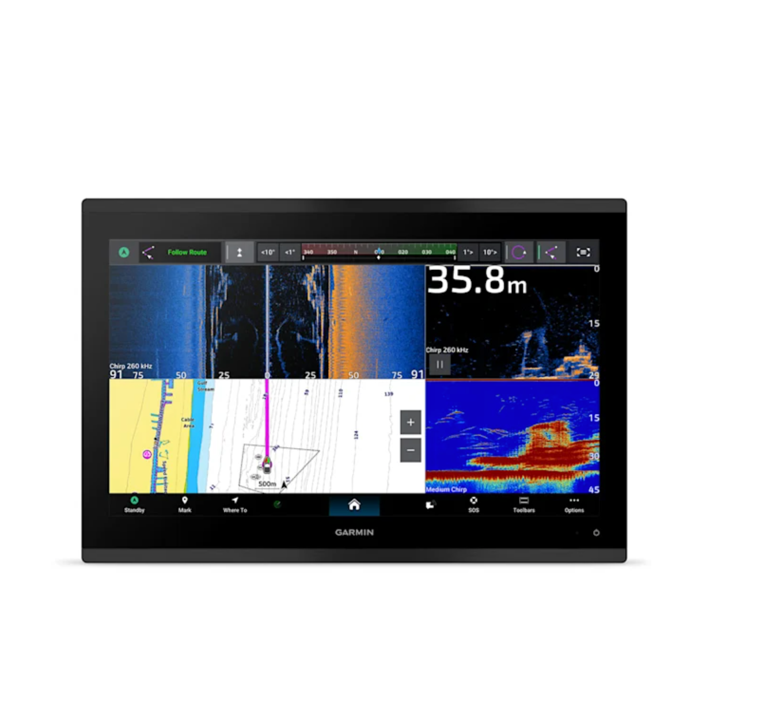 Garmin GpsMap 9017XSV WW BaseMap ChartPlotter/Sounder - Boatyard Malaysia