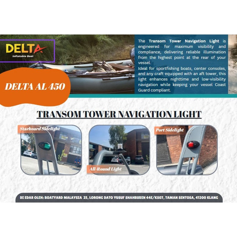 Boatyard Malaysia DELTA AL 450 Rigid Inflatable Boat - Boatyard Malaysia
