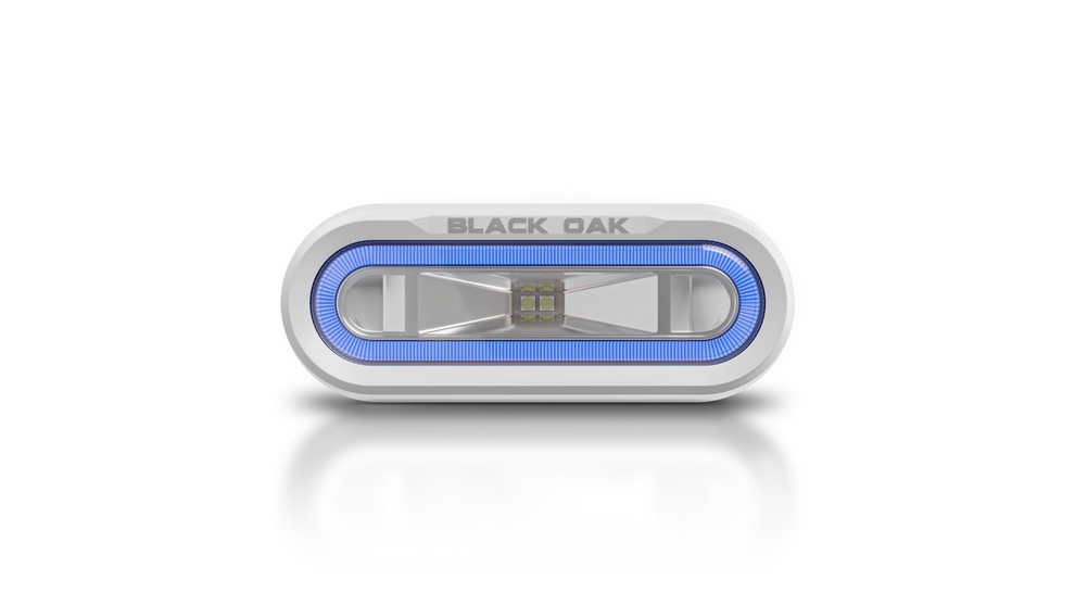 Black Oak Led Low Pro™ Marine Spreader Light Blue Led - Bracket Mount - Boatyard Malaysia