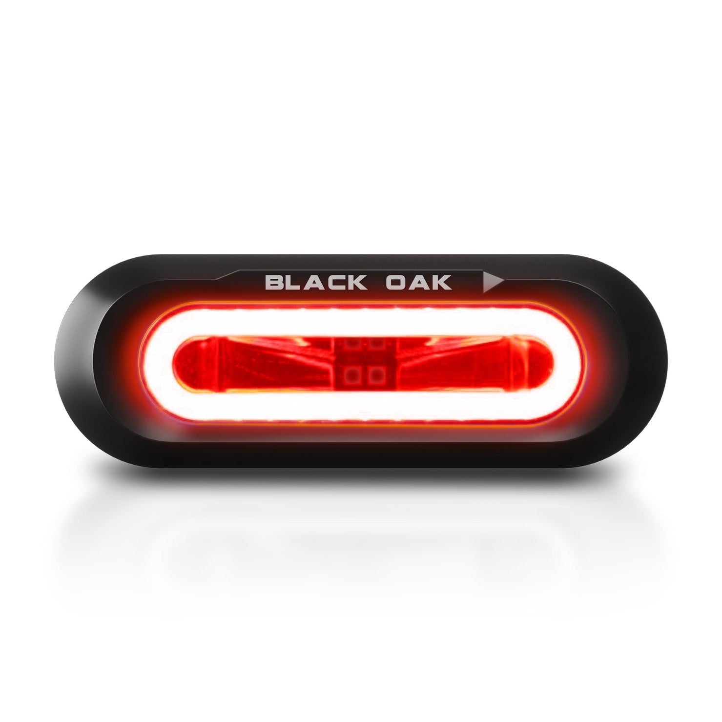 Black Oak Low Pro Flush Black Housing Red Led boatyardmalaysia