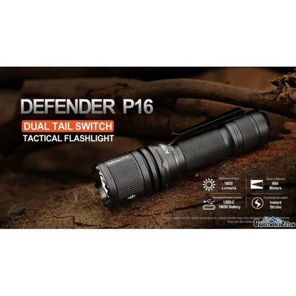 P16 Luminus SFT40 LED 1800 Lumens Tactical Flashlight boatyardmalaysia