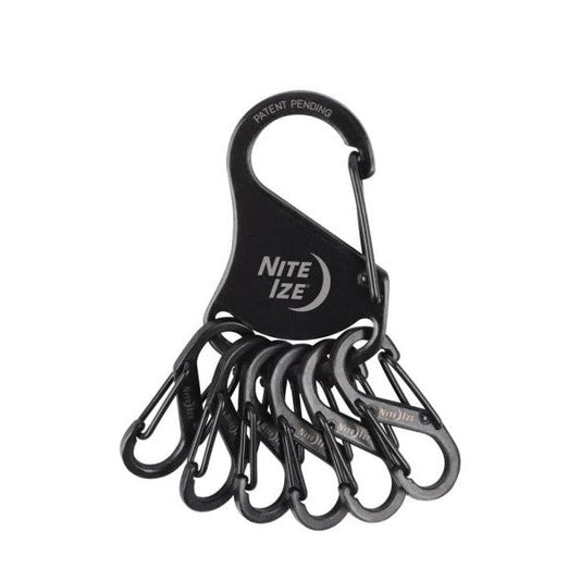 NITE IZE KEYRACK STEEL S-BINER BLACK KRS-03-01 boatyardmalaysia