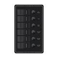 Blue Sea System Water Resistant Circuit Breaker Panel 6 Position-Black - Boatyard Malaysia