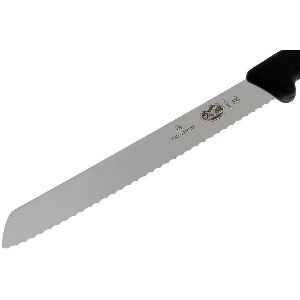 Fibrox Bread Knife 21cm Black boatyardmalaysia