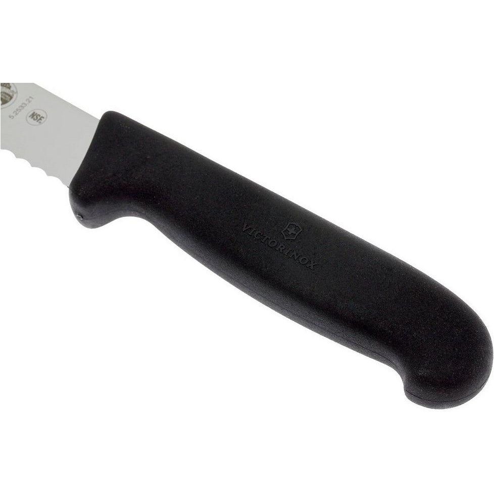 Fibrox Bread Knife 21cm Black boatyardmalaysia