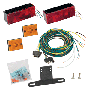 Boatyard Malaysia Wesbar Waterproof Over 80" Low Profile Trailer Light Kit - Boatyard Malaysia
