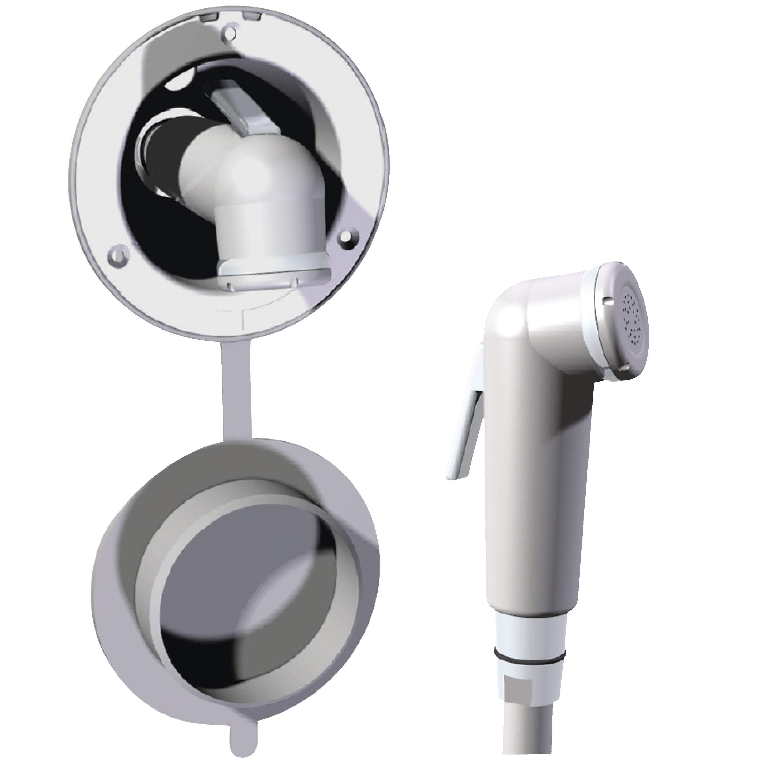 Whale Marine Swim 'N Rinse Compact Deck Shower Cold Only - Boatyard Malaysia