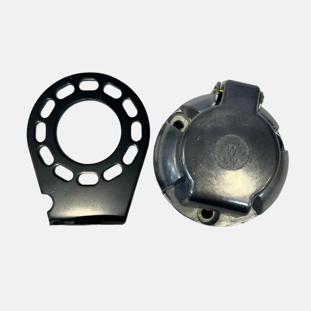 Boatyard Malaysia 7Way RV Boat Truck Trailer Metal Plug Connector Adaptor Socket Kit 12V European RV - Boatyard Malaysia