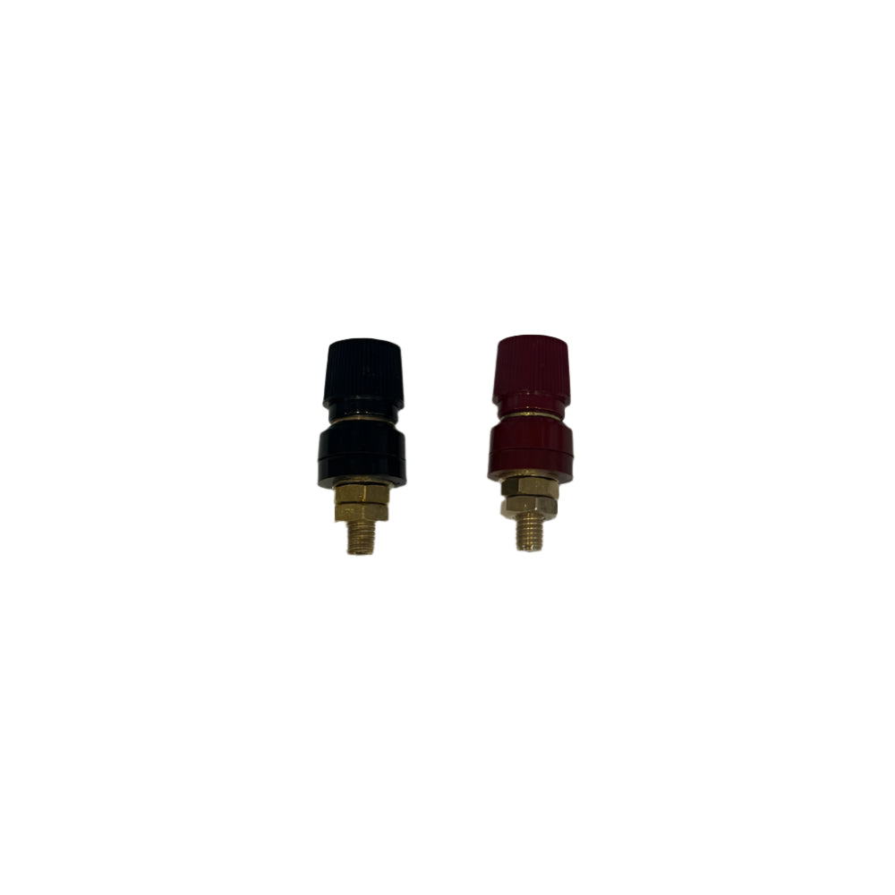 Boatyard Malaysia Brass Stud Preium Remote Battery Power Connector- Red & Black - Boatyard Malaysia