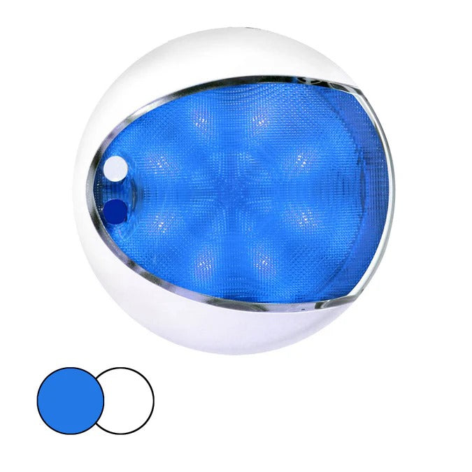 EuroLED 175 Surface Mount Touch Lamp - Blue/White LED - White Housing boatyardmalaysia