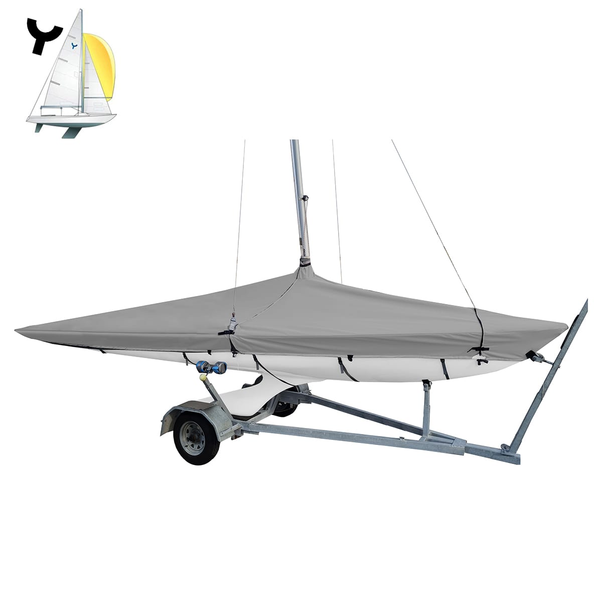 Oceansouth Yngling Deck Cover With Mast - Boatyard Malaysia