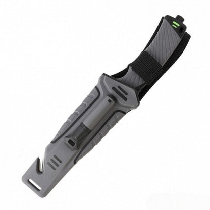 Fixed Blade Knife Cutter Fire Starter w Sheath G8012-GY boatyardmalaysia