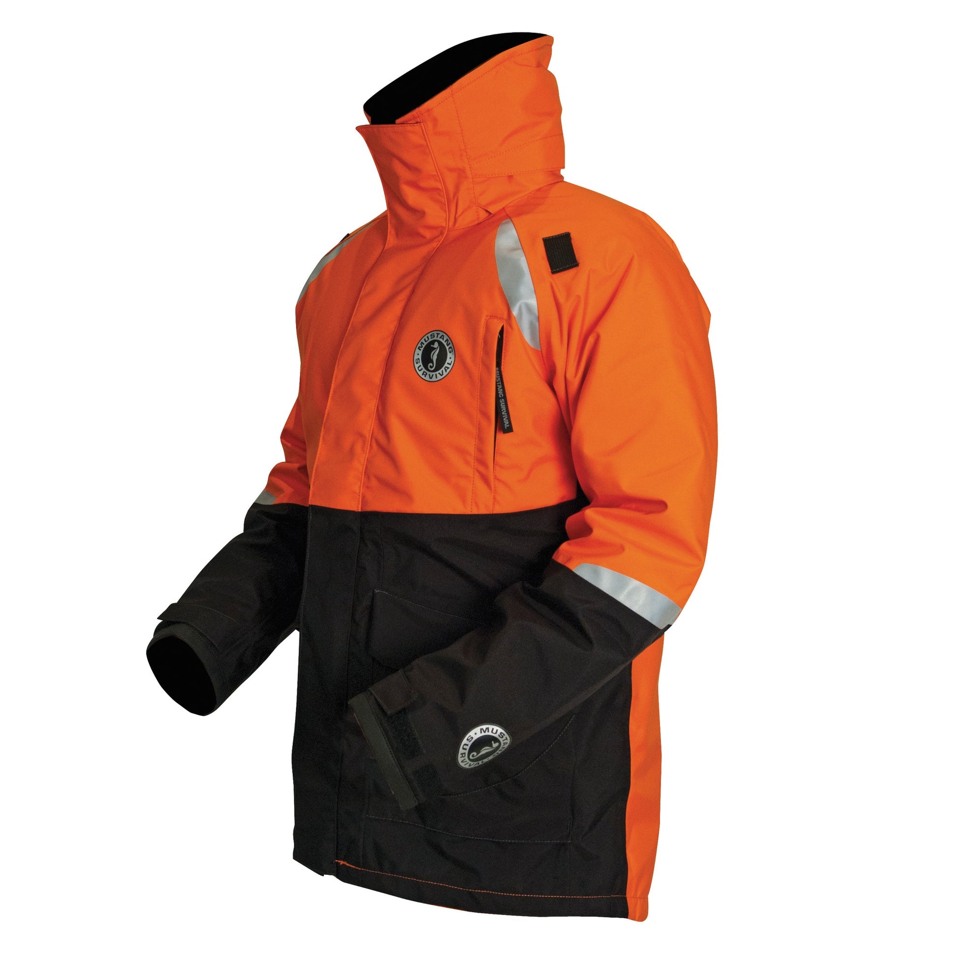 Mustang Catalyst Flotation Coat Large Orange-Black boatyardmalaysia