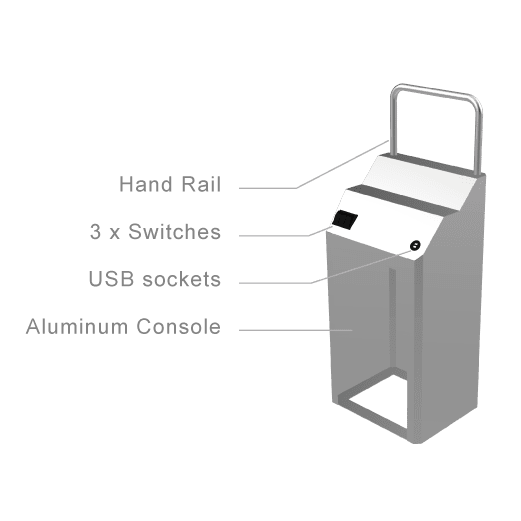 Kimple Aluminium console