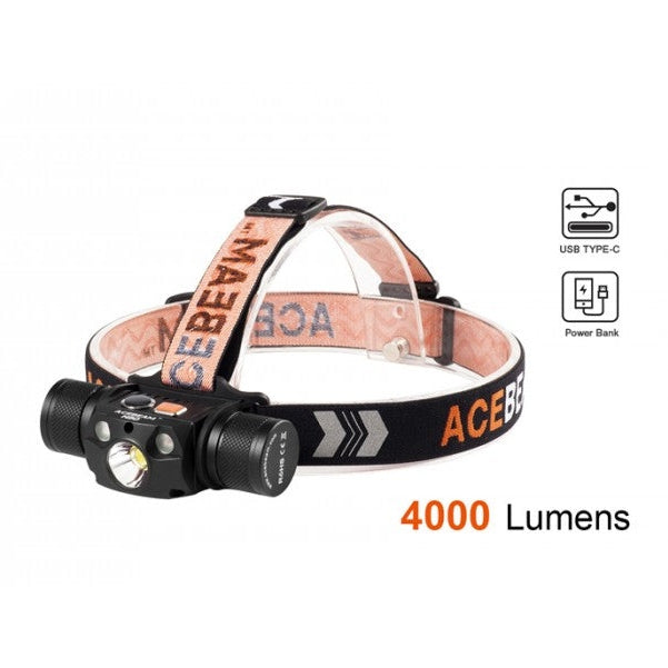 H30 CREE XHP 70.2 Cool White 4000 Lumens LED + RED + Nichia High CRI USB Rechargeable Headlamp boatyardmalaysia