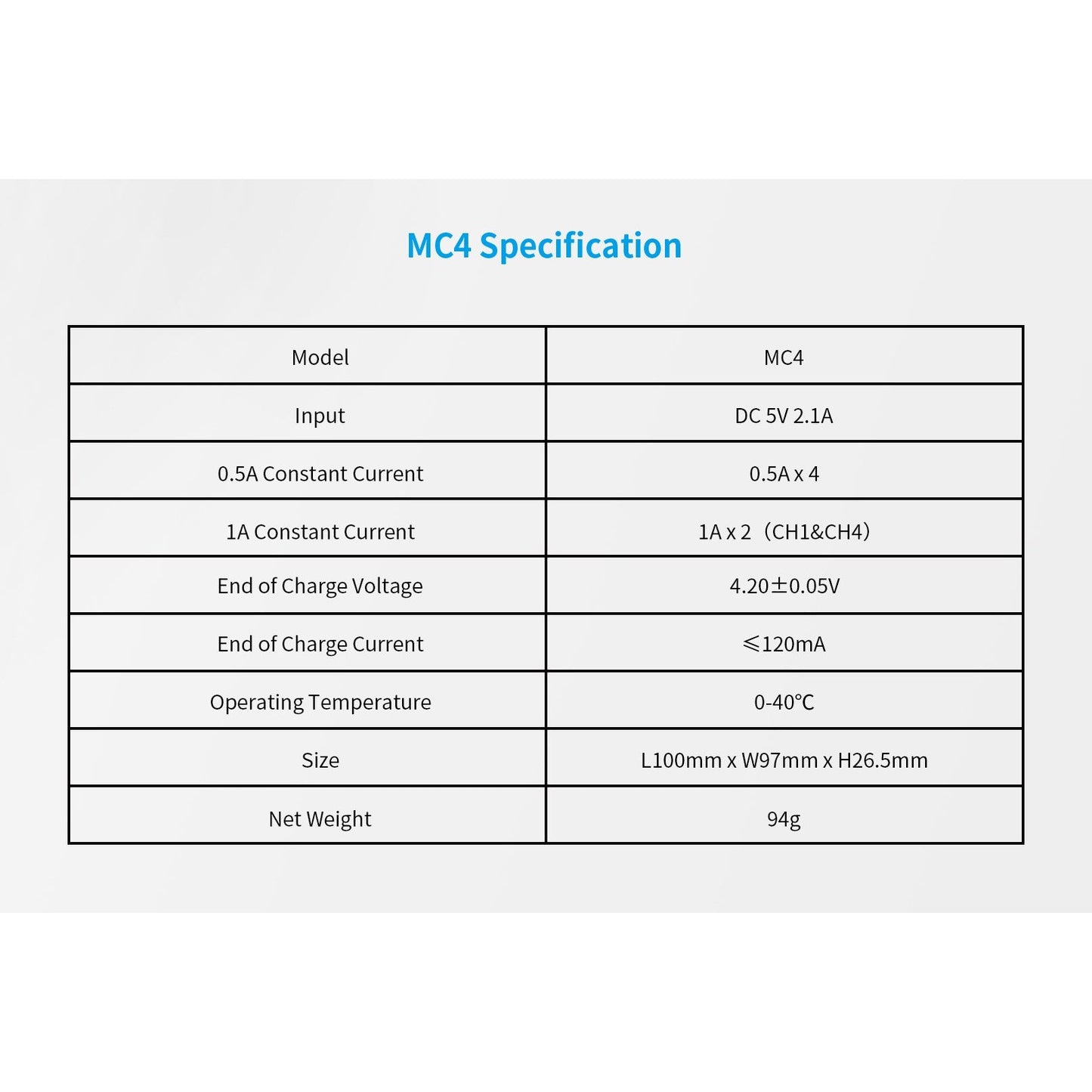 XTAR MC4 CHARGER boatyardmalaysia