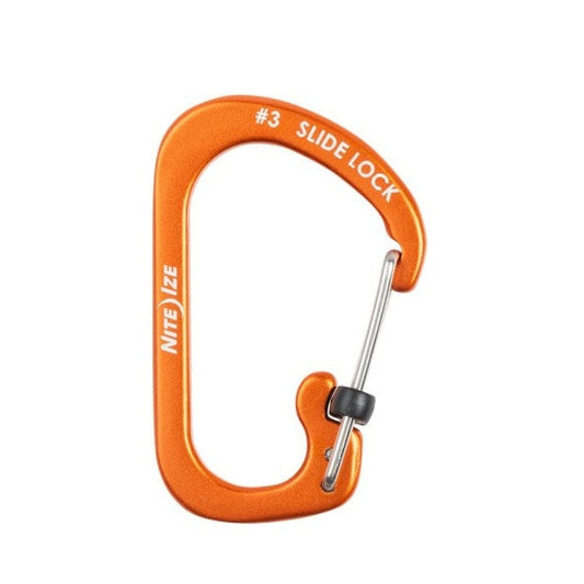 NITE IZE SLIDELOCK CARABINER AL #3 ORANGE CSLA3-19-R6 boatyardmalaysia