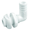 90 DEGREE PLASTIC THRU-HULL 3/4" ID WHITE boatyardmalaysia