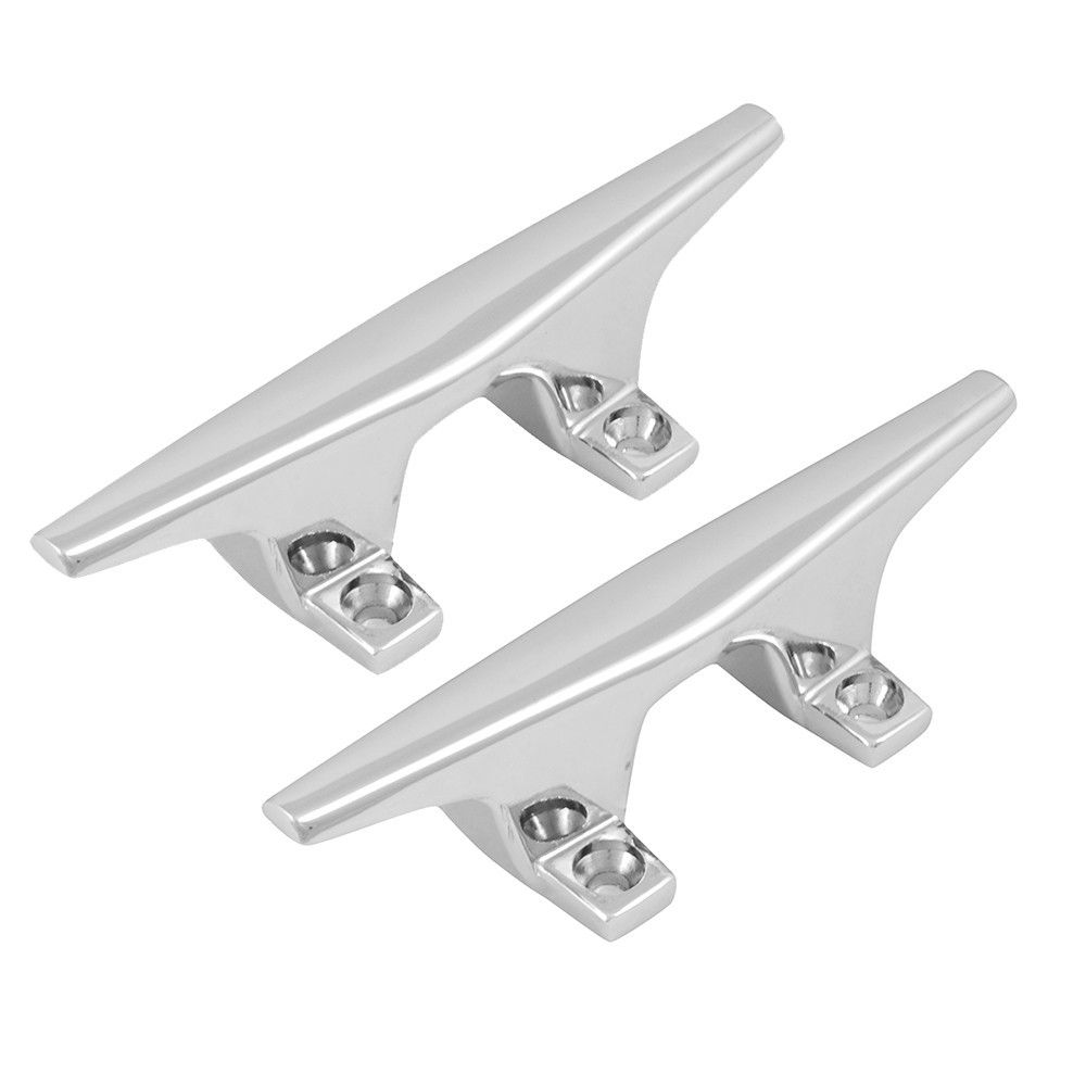 Attwood Zamak Chrome Plated Zinc Cleats - Pair - 4-1/2" - Boatyard Malaysia