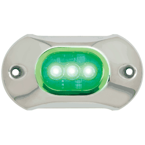 Attwood LIGHTARMOR UNDERWATER LIGHT 3 LED GREEN - Boatyard Malaysia