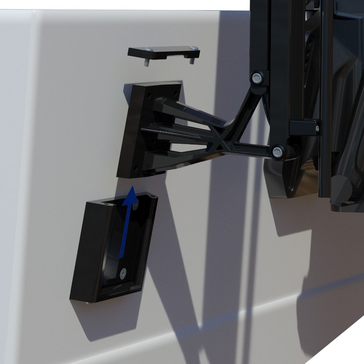 Black Quick Release Mounting Bracket For Axis AND boatyardmalaysia