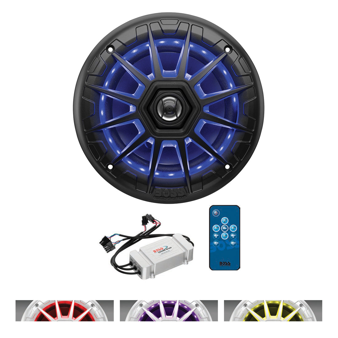 MRGB65S Coaxial Marine Speakers with RGB LED boatyardmalaysia