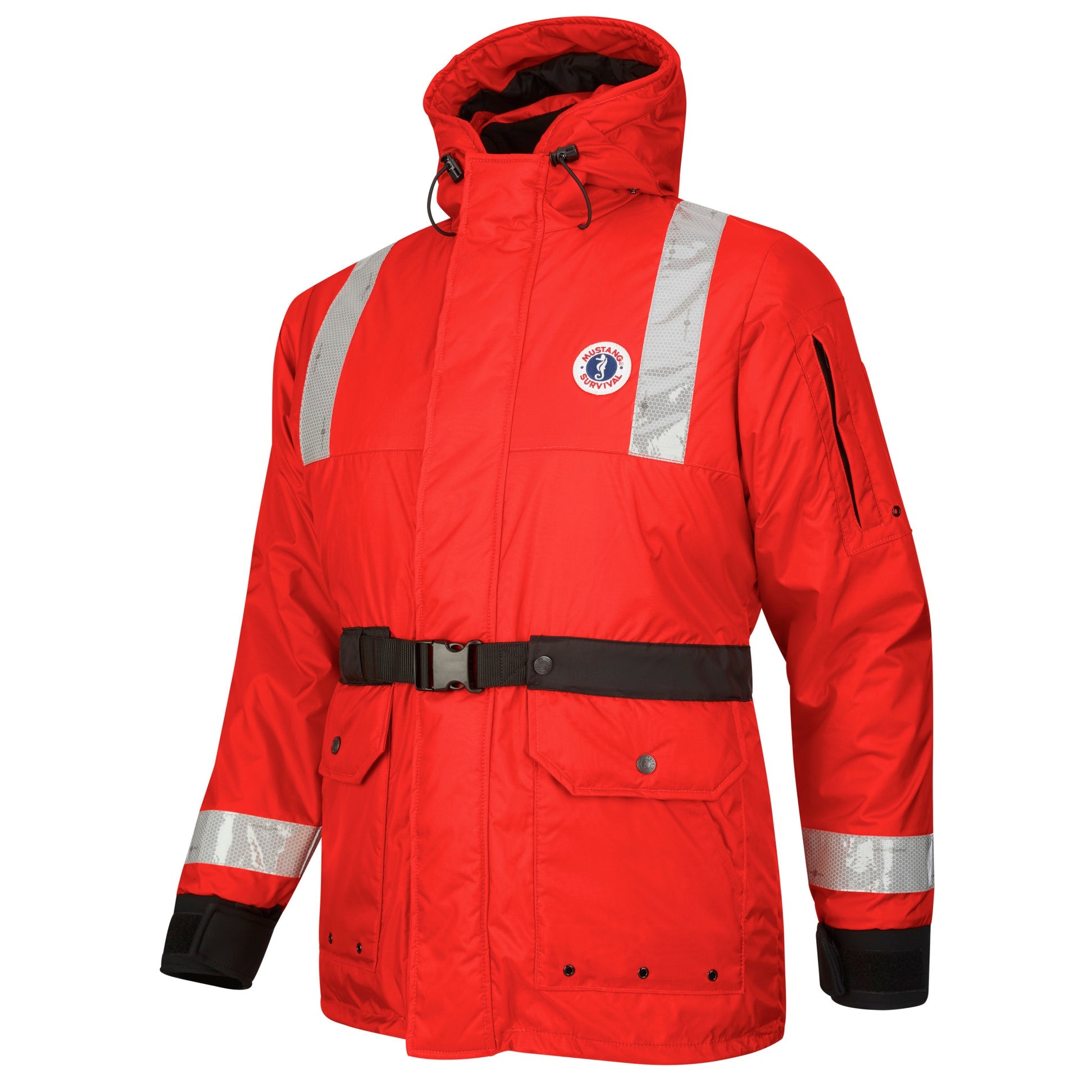 Mustang Thermosystem Plus Flotation Coat Large Red boatyardmalaysia