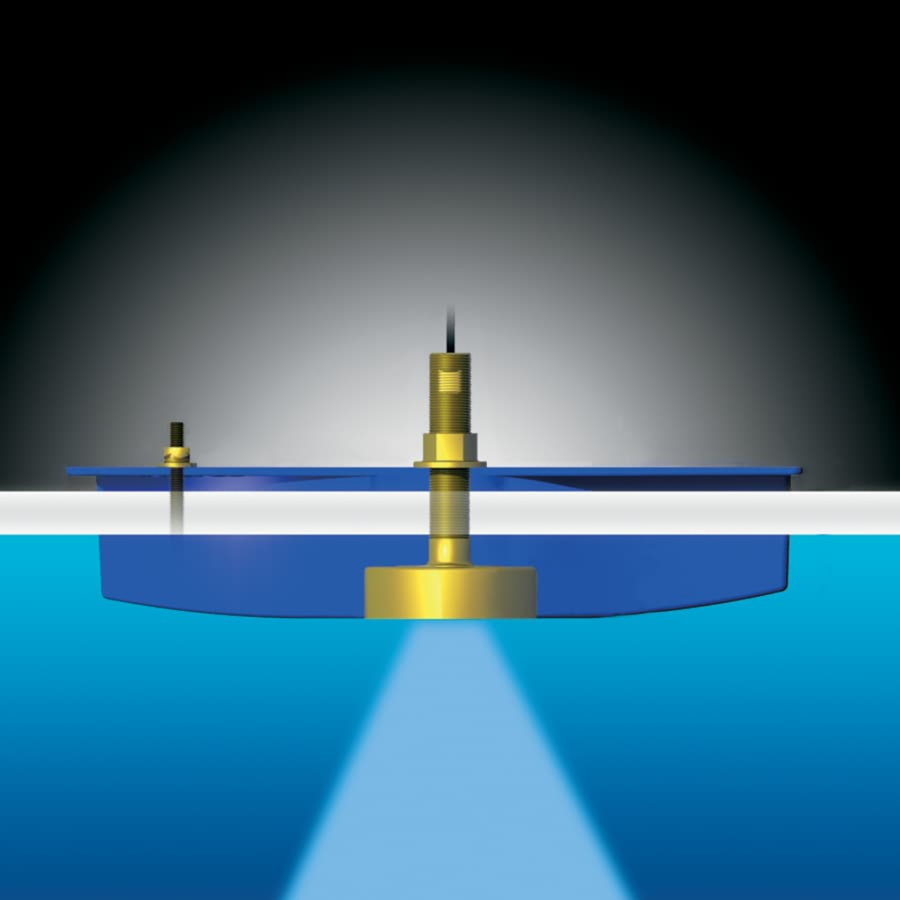 B45-DT-HB 600W 50/200kHz Bronze Thru-Hull Transducer Humminbird 9-Pin Connector boatyardmalaysia