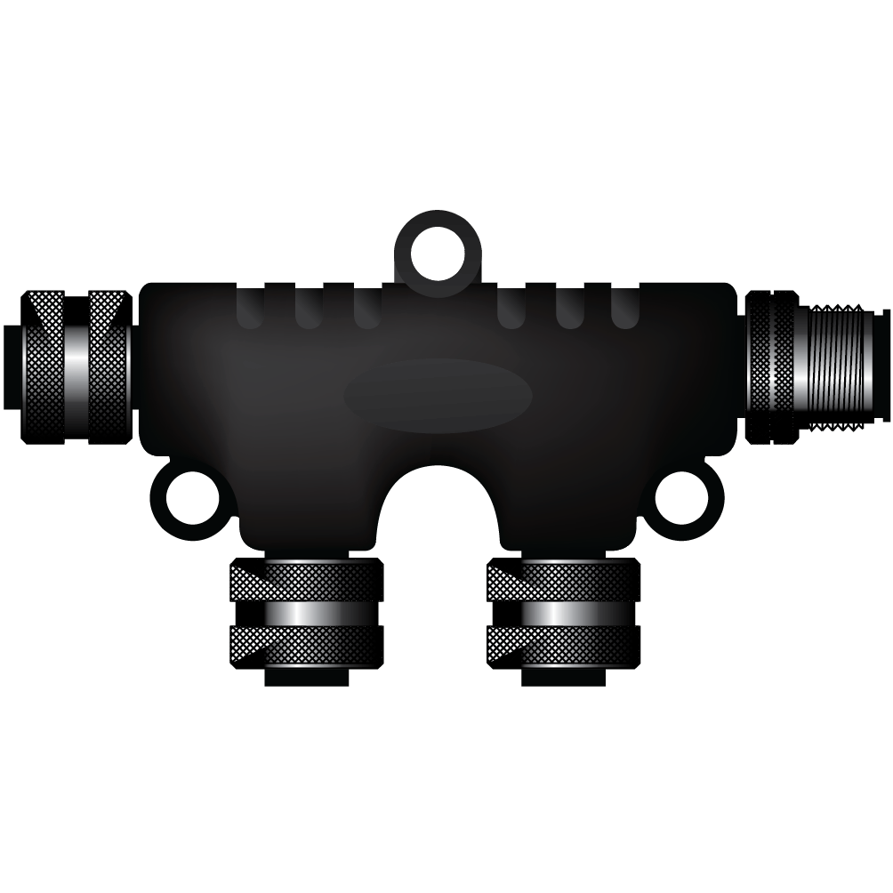 Oceanic System Micro 2 Way Tee Connector - Boatyard Malaysia