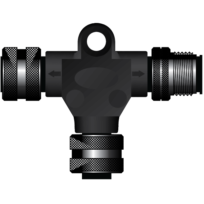 Oceanic System Micro Tee Connector - Boatyard Malaysia