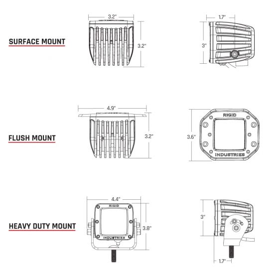 D-Series Pro Spot Midnight Surface Mount Pair boatyardmalaysia