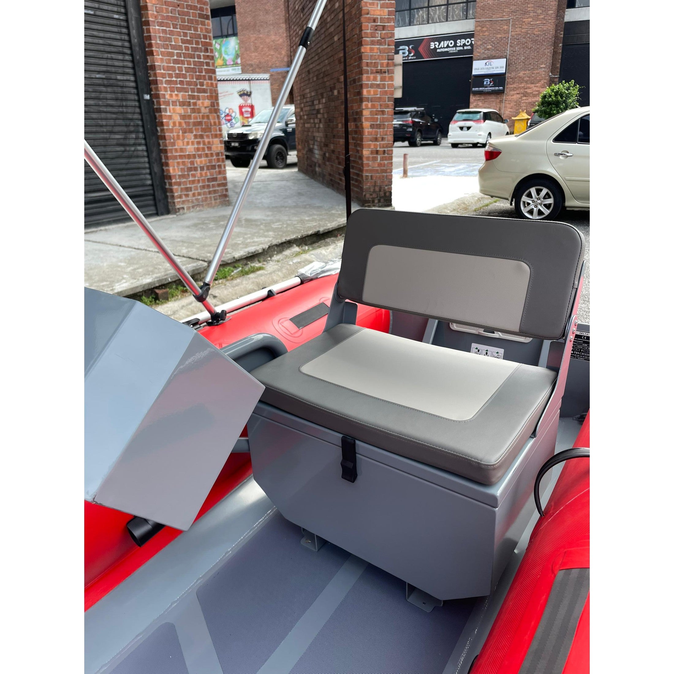 Delta AL 330 Rigid Inflatable Boat with 2-Bow Bimini & ST Console boatyardmalaysia