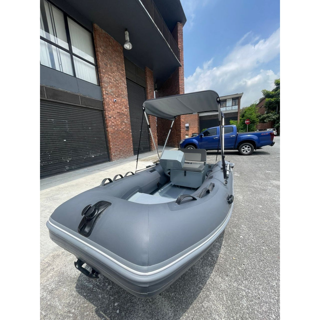 Delta AL 360 Rigid Inflatable Boat with 2-Bow Bimini & ST Console boatyardmalaysia
