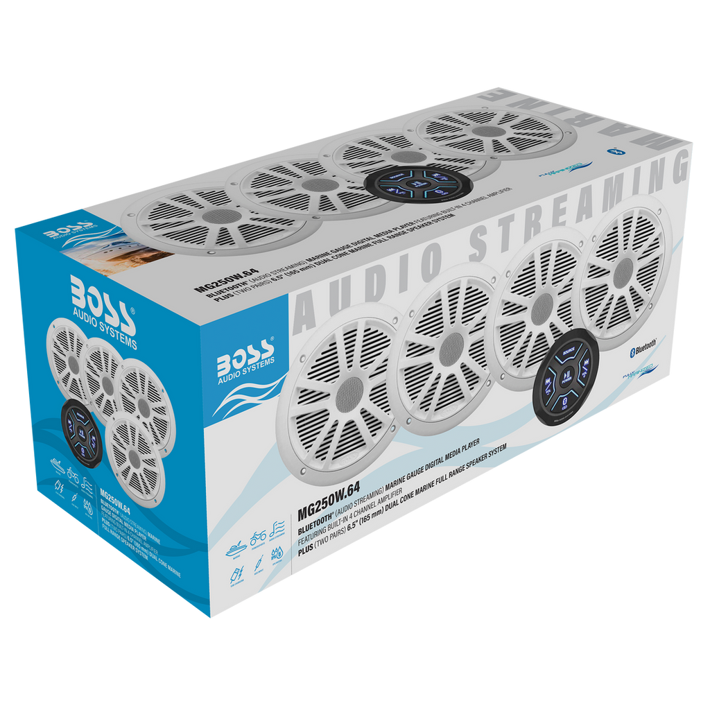 Boss Audio Boss Audio Mg250w.64 Package W/ Mgr150b And 2 Pairs Of Mr6w - Boatyard Malaysia