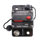 60A Circuit Breaker 12V Trolling with Manual Reset Waterproof boatyardmalaysia
