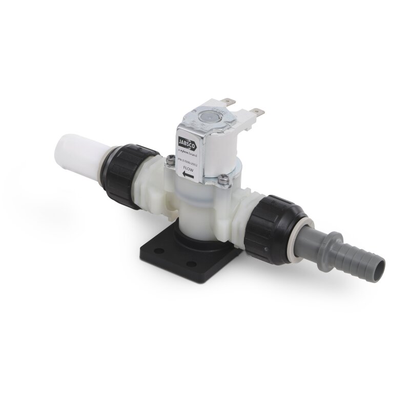 Jabsco Quiet Flush E2 Electric Toilet with Solenoid Valve, Compact Size, 12V - Boatyard Malaysia